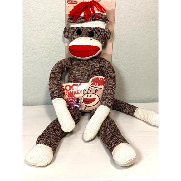 Shilling Sock Monkey 20 inches New In Box - Picture 1 of 5